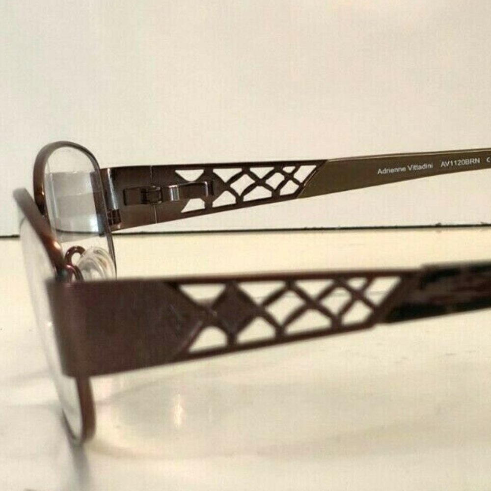 Adrienne Vittadini AV1120 Brown Eyeglasses Frame